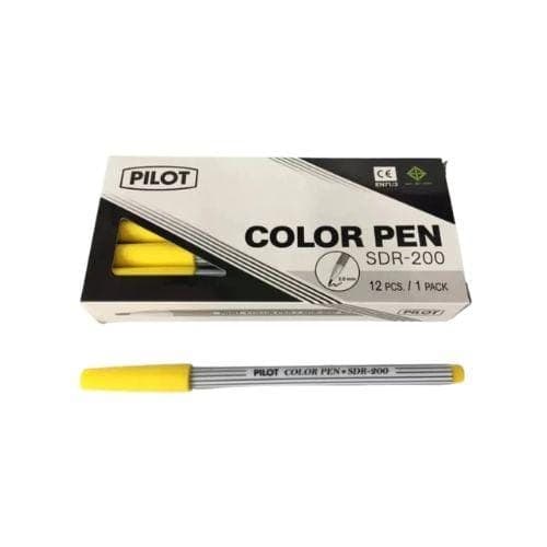ปากกาเมจิก Pilot No.SDR-200 สีเหลือง