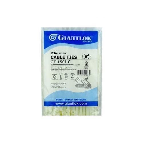 ไนล่อนรัดสายไฟ Giantlok No.GT-150I-C 6 นิ้ว สีขาว