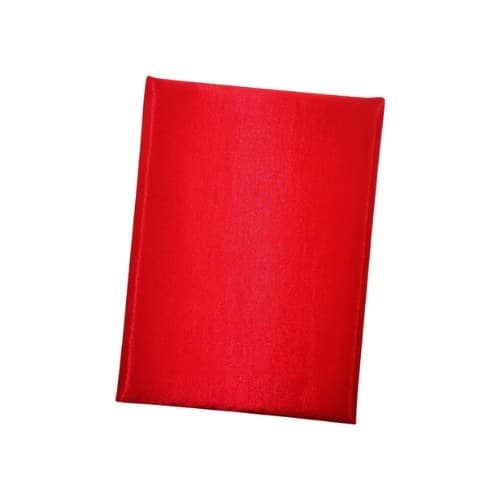 ปกประกาศนียบัตร A5 ปกเรียบ ผ้าไหม สีแดง