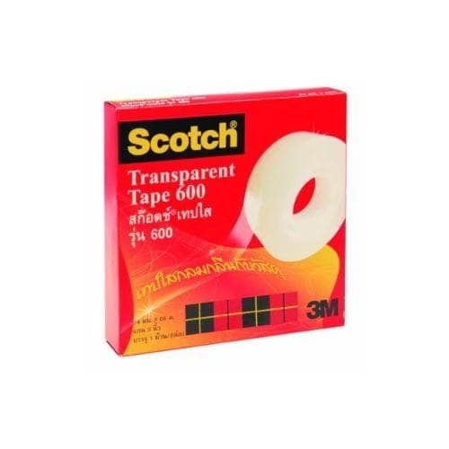 เทปใส Scotch No.600 1 นิ้ว x 72 หลา