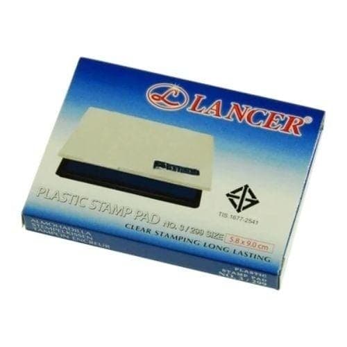 แท่นประทับ LANCER No.3 สีน้ำเงิน