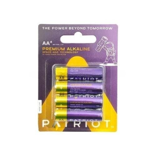 ถ่านคาร์บอนซิงค์ Patriot Supreme AA แพ็ค 4 ก้อน