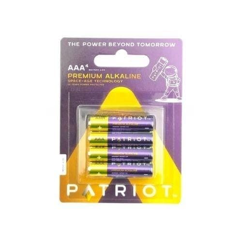 ถ่านคาร์บอนซิงค์ Patriot Supreme AAA แพ็ค 4 ก้อน
