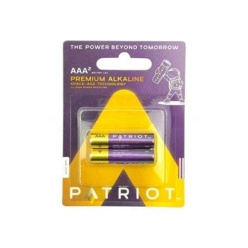 ถ่านอัลคาไลน์ Patriot Premium AAA แพ็ค 2 ก้อน