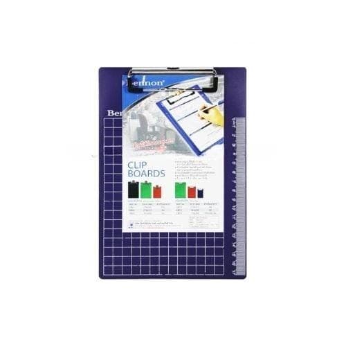คลิปบอร์ดพลาสติก Bennon CB-13 สีน้ำเงิน (A5)