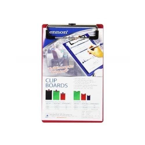 คลิปบอร์ดพลาสติก Bennon CB-14 สีแดง