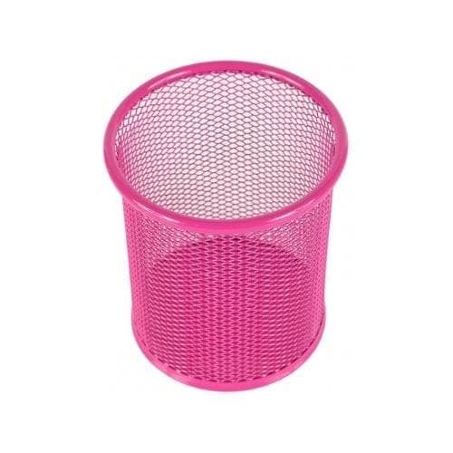กล่องเหล็กทรงกลม No.H-8015 สีชมพู