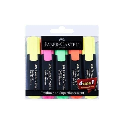 ปากกาเน้นข้อความ Faber Castell Textliner 48 คละสี