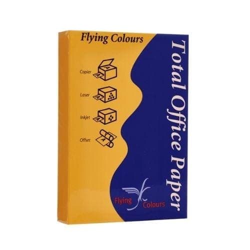 กระดาษถ่ายเอกสารสี Flying No.22 สีเหลืองทอง