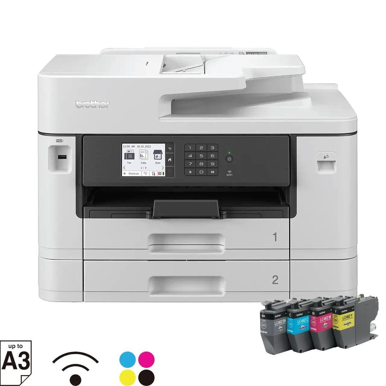 Brother MFC-J2740DW เครื่องพิมพ์มัลติฟังก์ชันอิงค์เจ็ท ประกันศูนย์