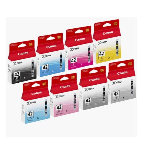 CANON CLI-42 BK C M Y GY LGY PM PC