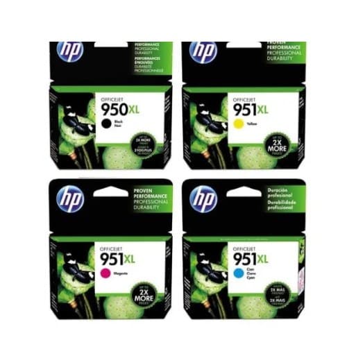 HP 950XL Bk HP 951xl C M Y