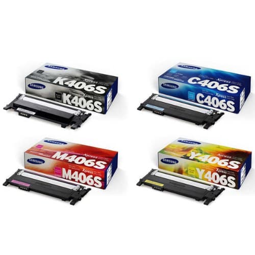 หมึกโทนเนอร์เลเซอร์ SAMSUNG CLT-K406S / CLT- C406S / CLT- M406S / CLT- Y406S