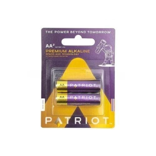 ถ่านอัลคาไลน์ Patriot Premium AA แพ็ค 2 ก้อน