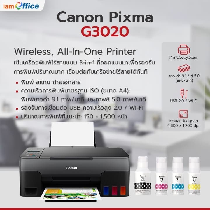 เครื่องปริ้นเตอร์ G3020