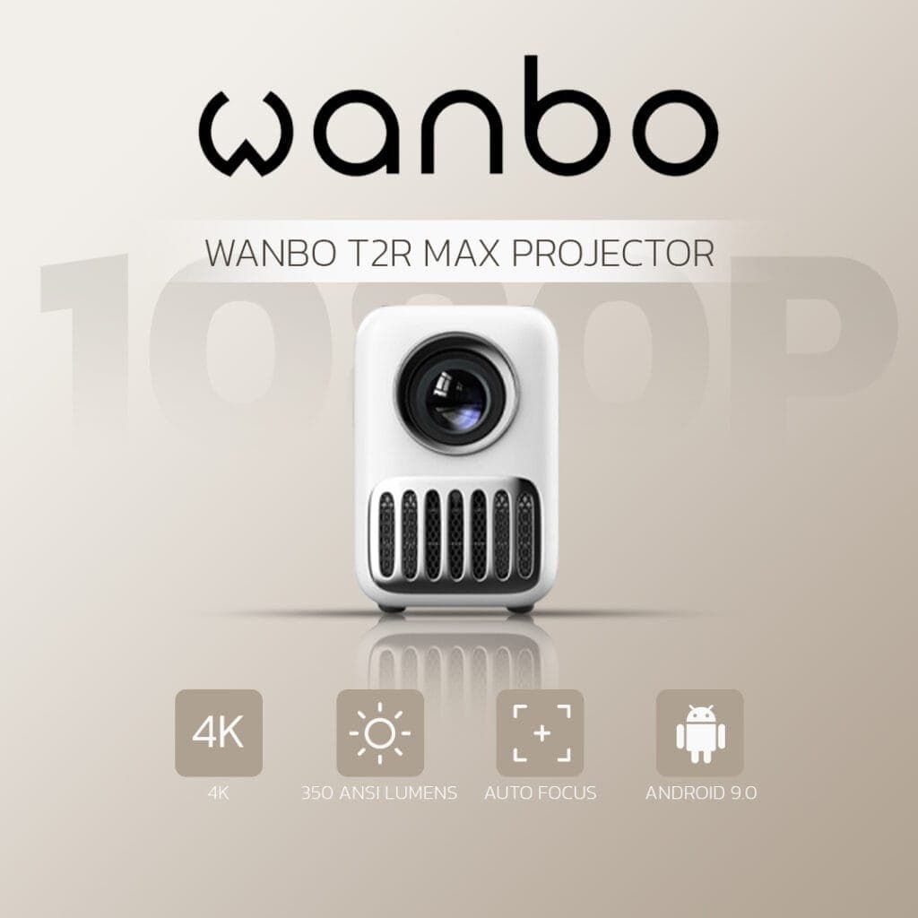 โปรเจคเตอร์พกพา Wanbo T2R Max Projector