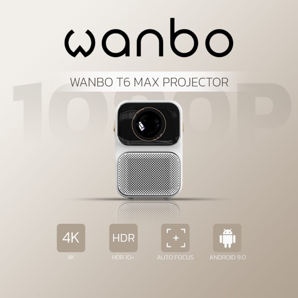 โปรเจคเตอร์พกพา Wanbo T6 Max Projector