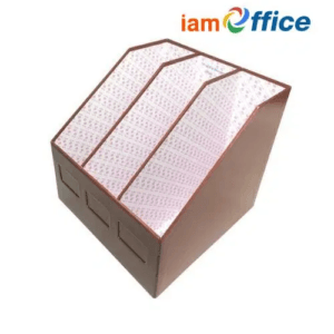 กล่องเอกสาร ไทยไท 3 ช่อง สีน้ำตาล