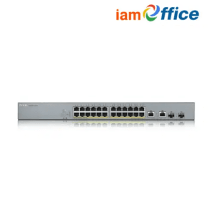 Zyxel 24-port GbE Smart Managed PoE Switch with GbE Uplink รุ่น GS1350-26HP