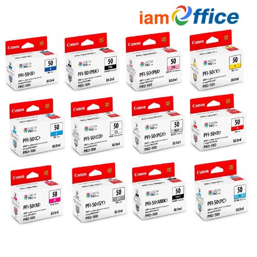 หมึกอิงค์เจ็ท Canon PFI-50 Ink Cartridge (ขนาด 80 ml.)