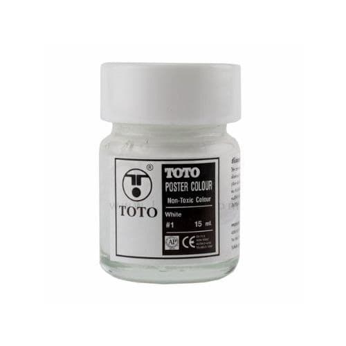 สีโปสเตอร์ Toto No.1 สีขาว (1 OZ.)