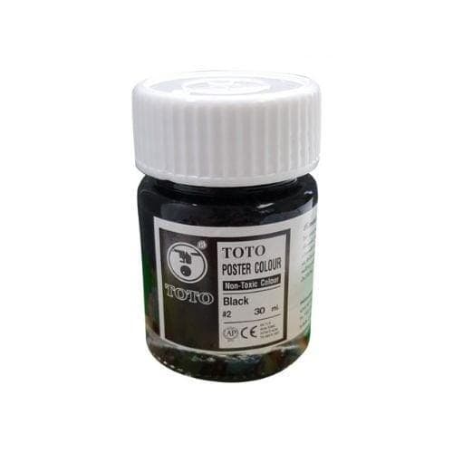 สีโปสเตอร์ Toto No.2 สีดำ (1 OZ.)