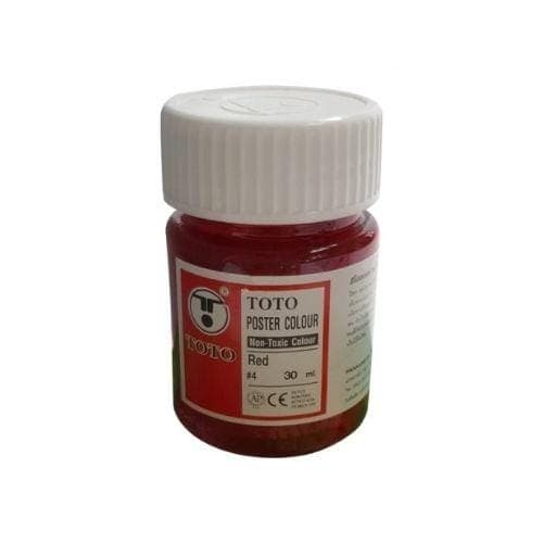 สีโปสเตอร์ Toto No.4 สีแดง (1 OZ.)
