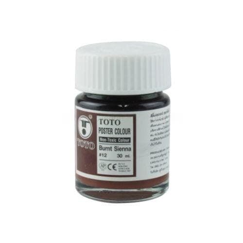 สีโปสเตอร์ Toto No.12 สีน้ำตาล (1 OZ.)
