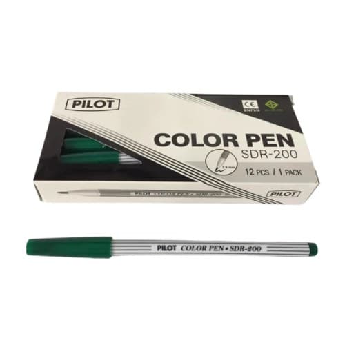 ปากกาเมจิก ไพล็อต No.SDR-200 สีเขียวแก่