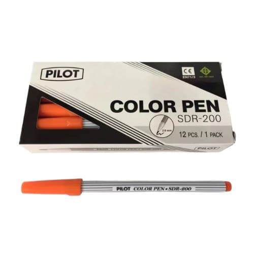 ปากกาเมจิก ไพล็อต No.SDR-200 สีส้ม