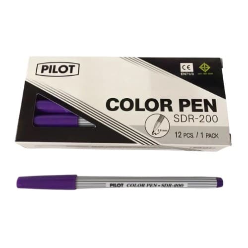 ปากกาเมจิก ไพล็อต No.SDR-200 สีม่วง