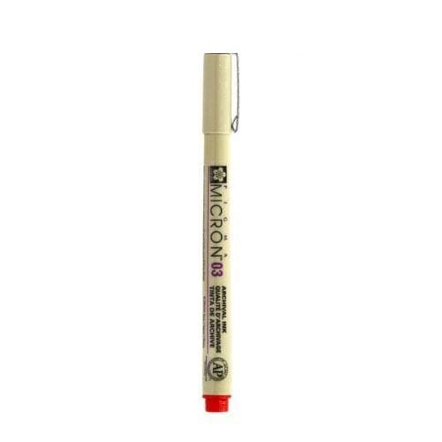 ปากกา Niji Pigma No.03 สีแดง