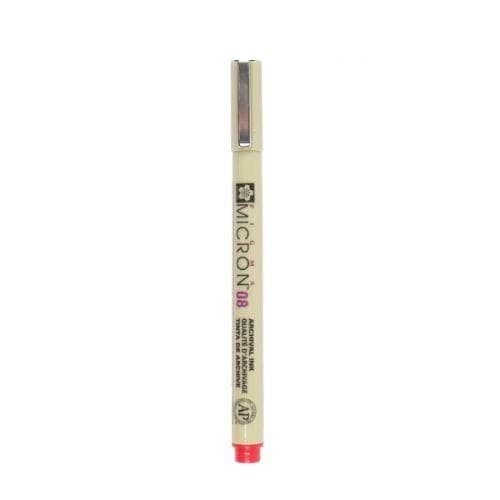 ปากกา Niji Pigma No.08 สีแดง