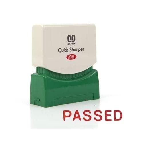 ตรายางหมึกในตัว Sunby No.P-18 PASSED