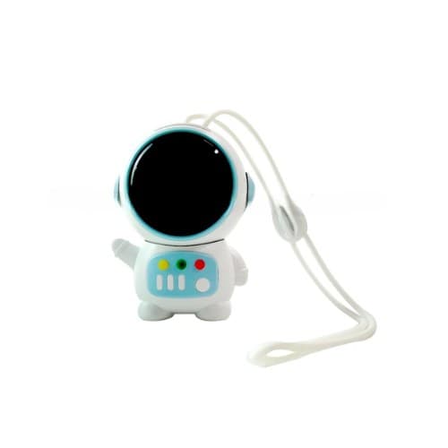 พัดลมคล้องคอ อวกาศ Fan Neck Pilot สีฟ้า
