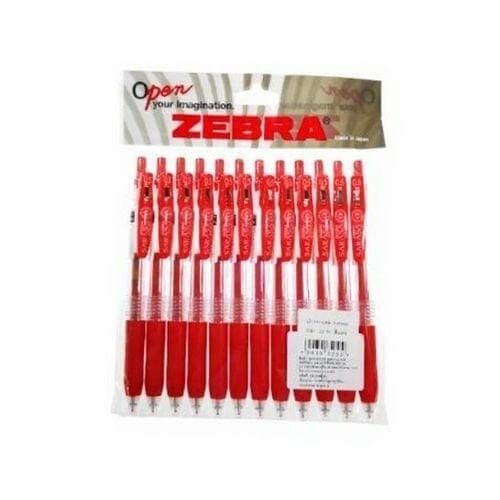ปากกาเจล Zebra Sarasa Clip No.JJ-15 สีแดง