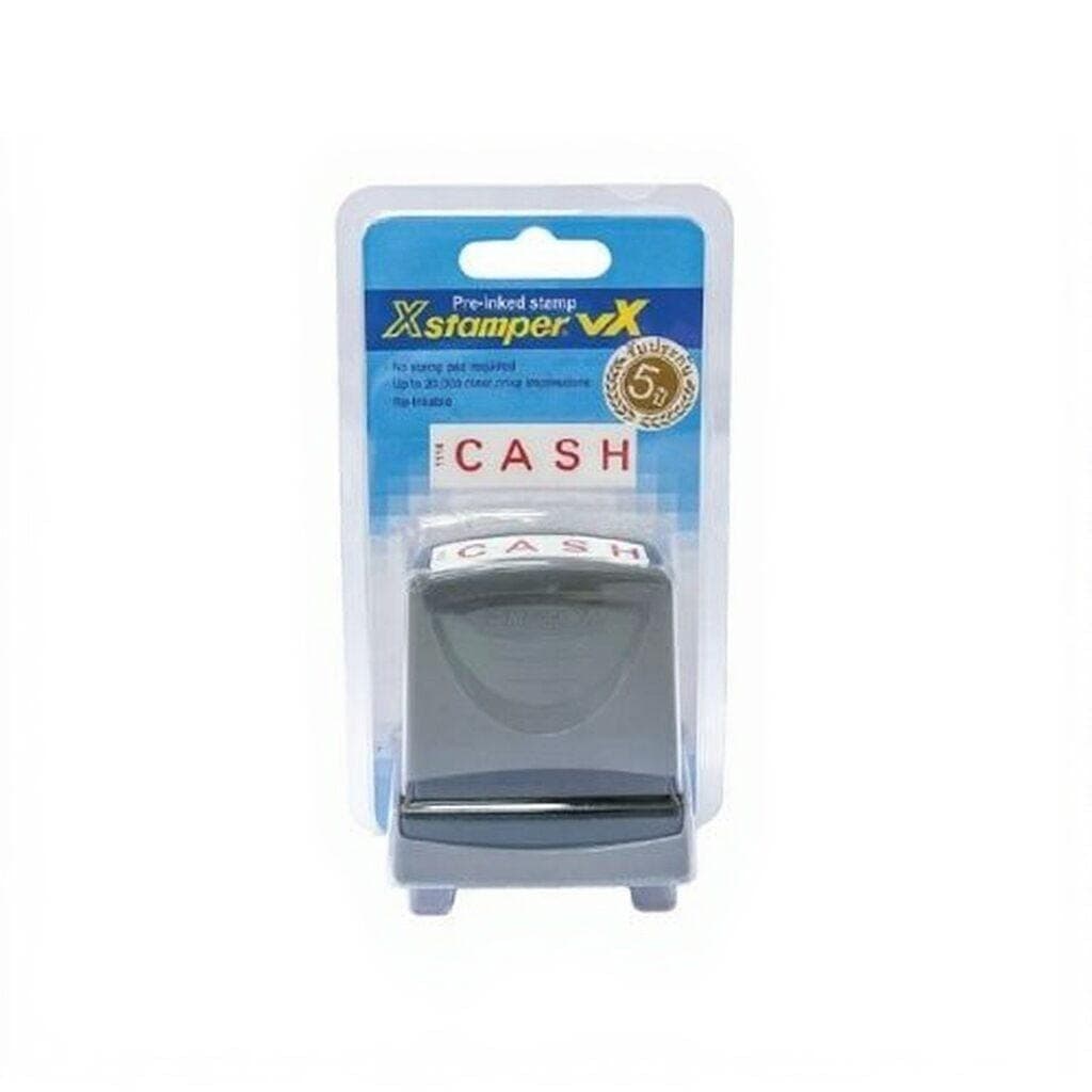 ตรายางหมึกในตัว Xstamper No.1114 CASH สีแดง