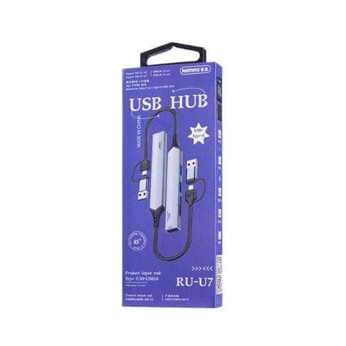 USB HUB Remax No.RU-U7 แบบ 5-in-1 (Type-C + USB)