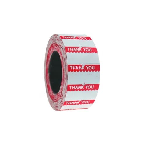 ป้ายราคา Thank You สีแดง
