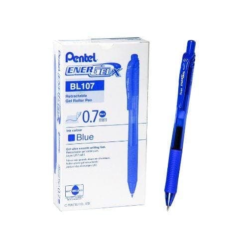 ปากกาเจล Pentel BL-107 สีน้ำเงิน ขนาด 0.7 มม.