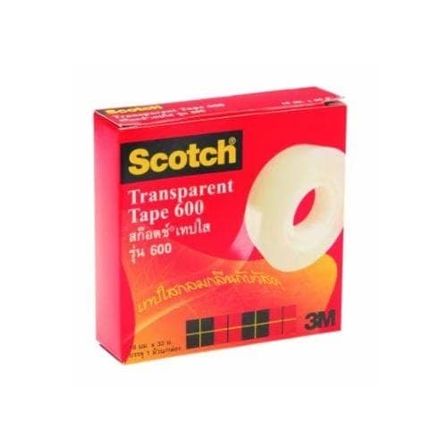 เทปใส Scotch No.600 3/4 นิ้ว x 36 หลา