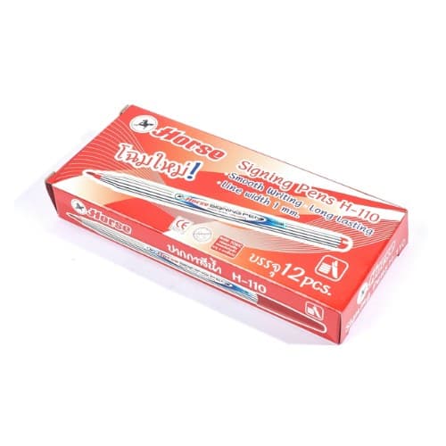 ปากกาเมจิก ตราม้า No.H-110 สีแดง