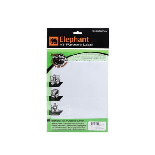 ป้ายสติกเกอร์ Elephant No.A-16