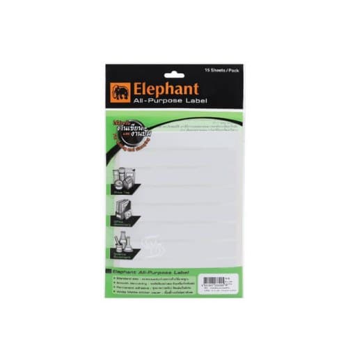 ป้ายสติกเกอร์ Elephant No.A-18