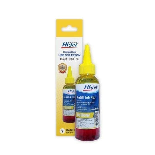 น้ำหมึกเติม Hi-jet สำหรับ Epson No.WBHEY 100 ml. สีเหลือง
