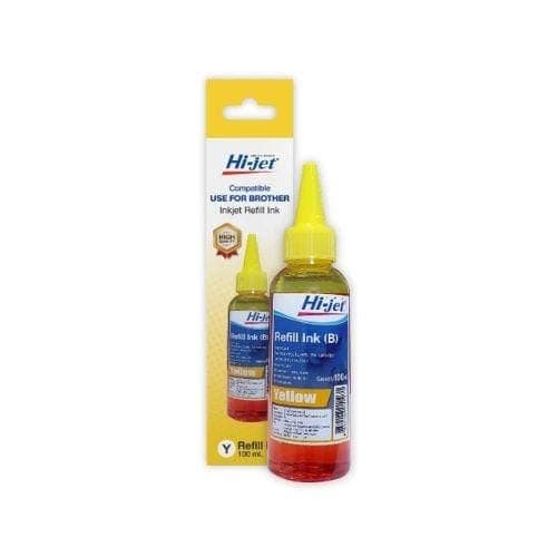 น้ำหมึกเติม Hi-jet สำหรับ Brother No.WBHBY 100 ml. สีเหลือง