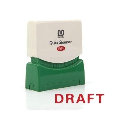 ตรายางหมึกในตัว Sunby No.D-3 DRAFT