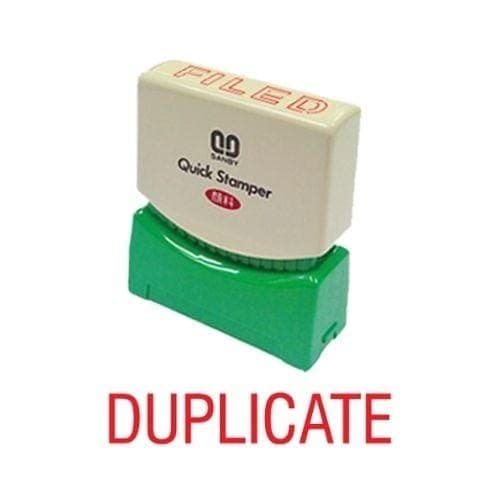 ตรายางหมึกในตัว Sunby No.D-4 DUPLICATE