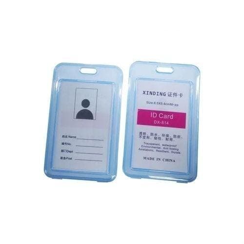 กรอบพลาสติกใส่บัตร No.DX-814 สีฟ้า