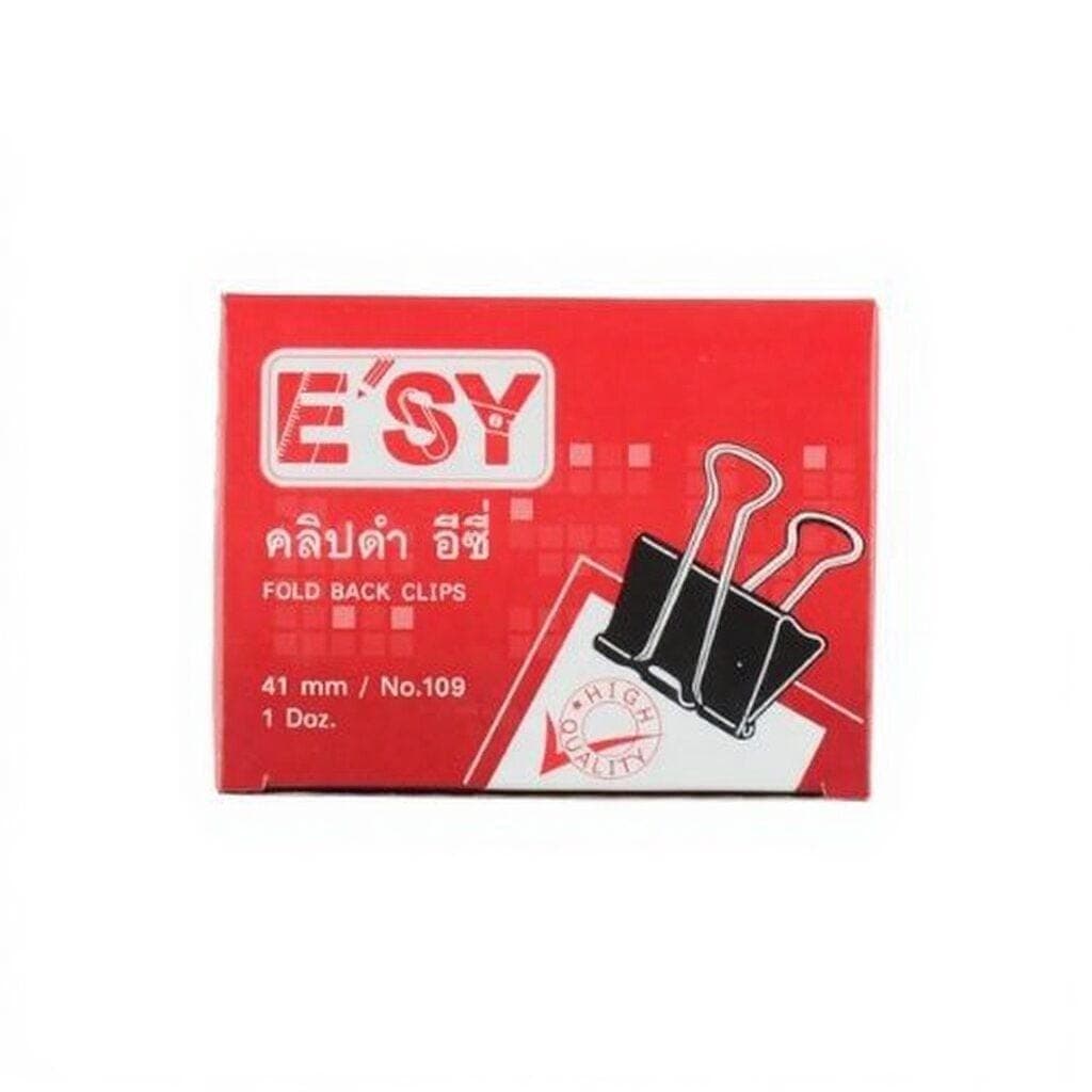 คลิปหนีบดำ E'sy No.109